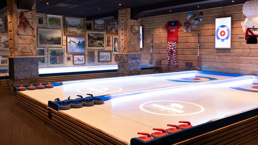 Curlingbanene på Fjellstua